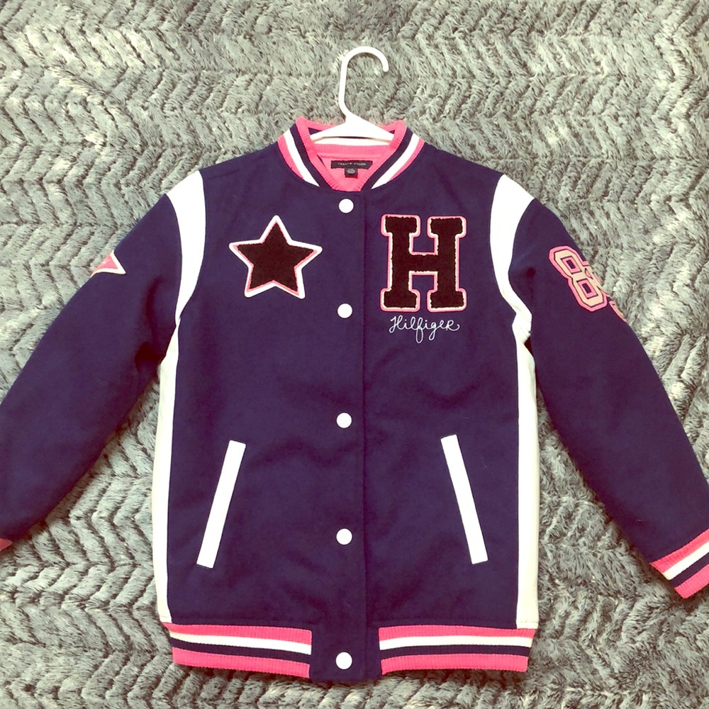 Tommy Hilfiger Girls Varsity Letterman Jacket